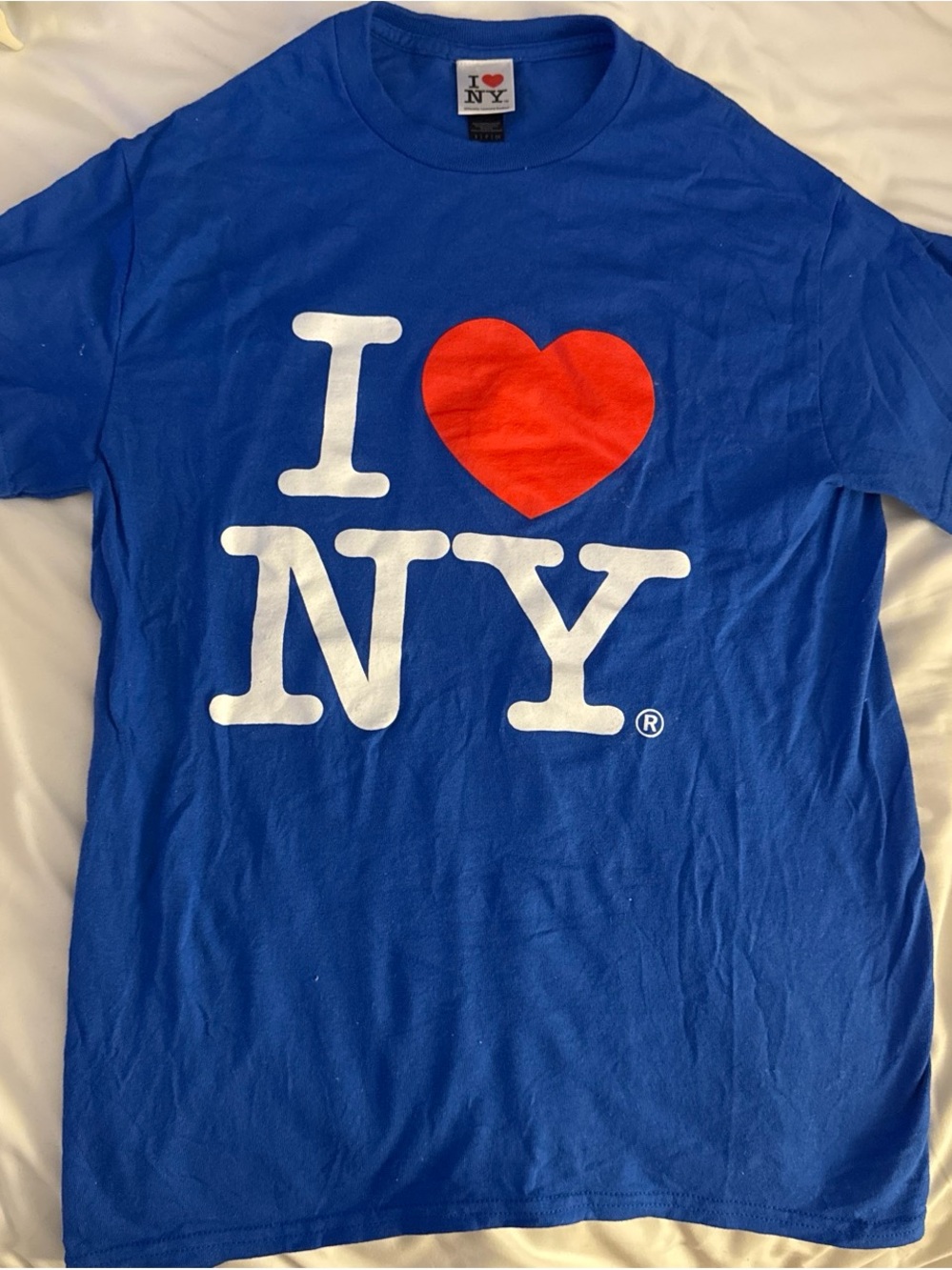 I ♥ NY Graphic Tee - Blue with Red Heart